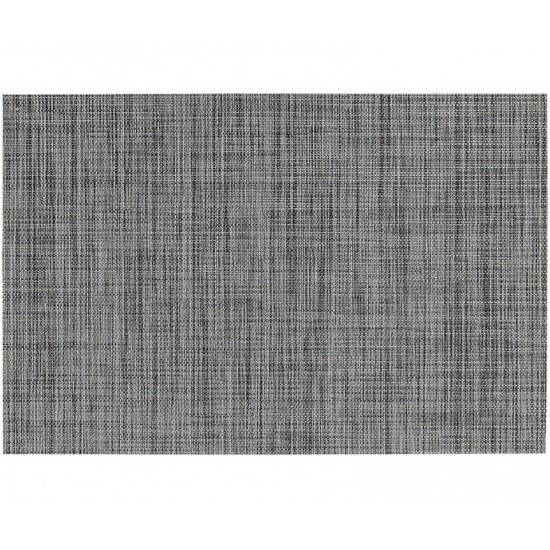 1x Placemat grijs geweven gevlochten 45 x 30 cm