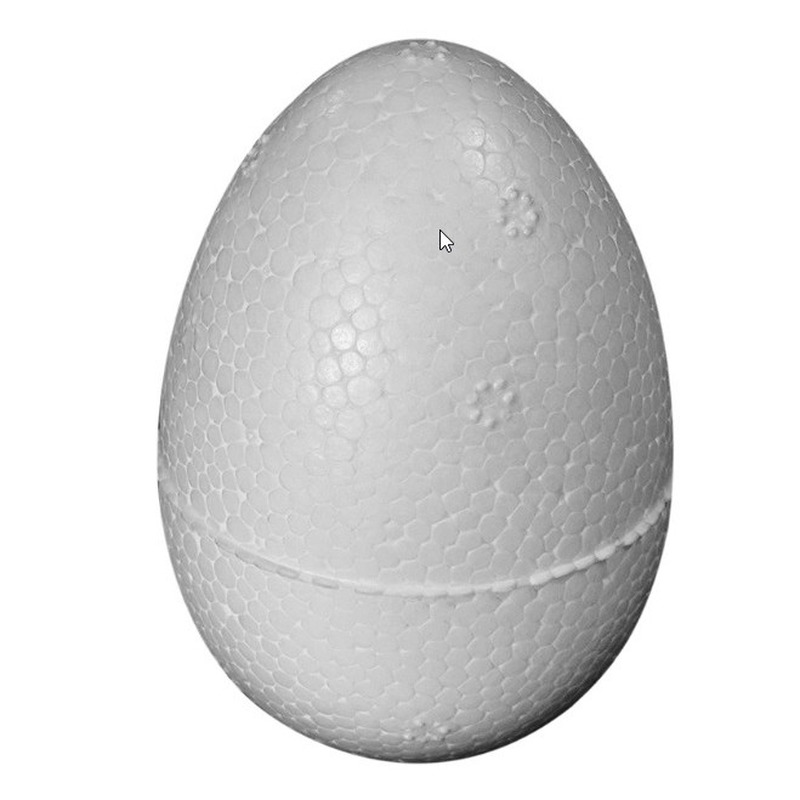 1x stuks Piepschuim vormen eieren van 6 cm