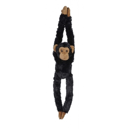 Chimpansee speelgoed artikelen chimpansee knuffelbeest zwart 65 cm