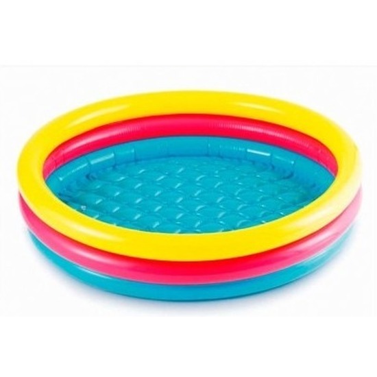 Gekleurd opblaasbaar zwembad klein 61 cm bestellen voor € 8.99 bij Knuffelparadijs