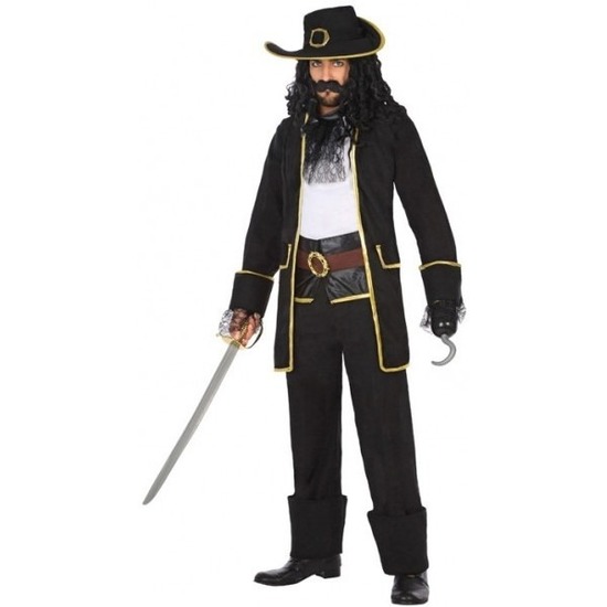 Kapitein piraat Thomas verkleed pak kostuum voor heren