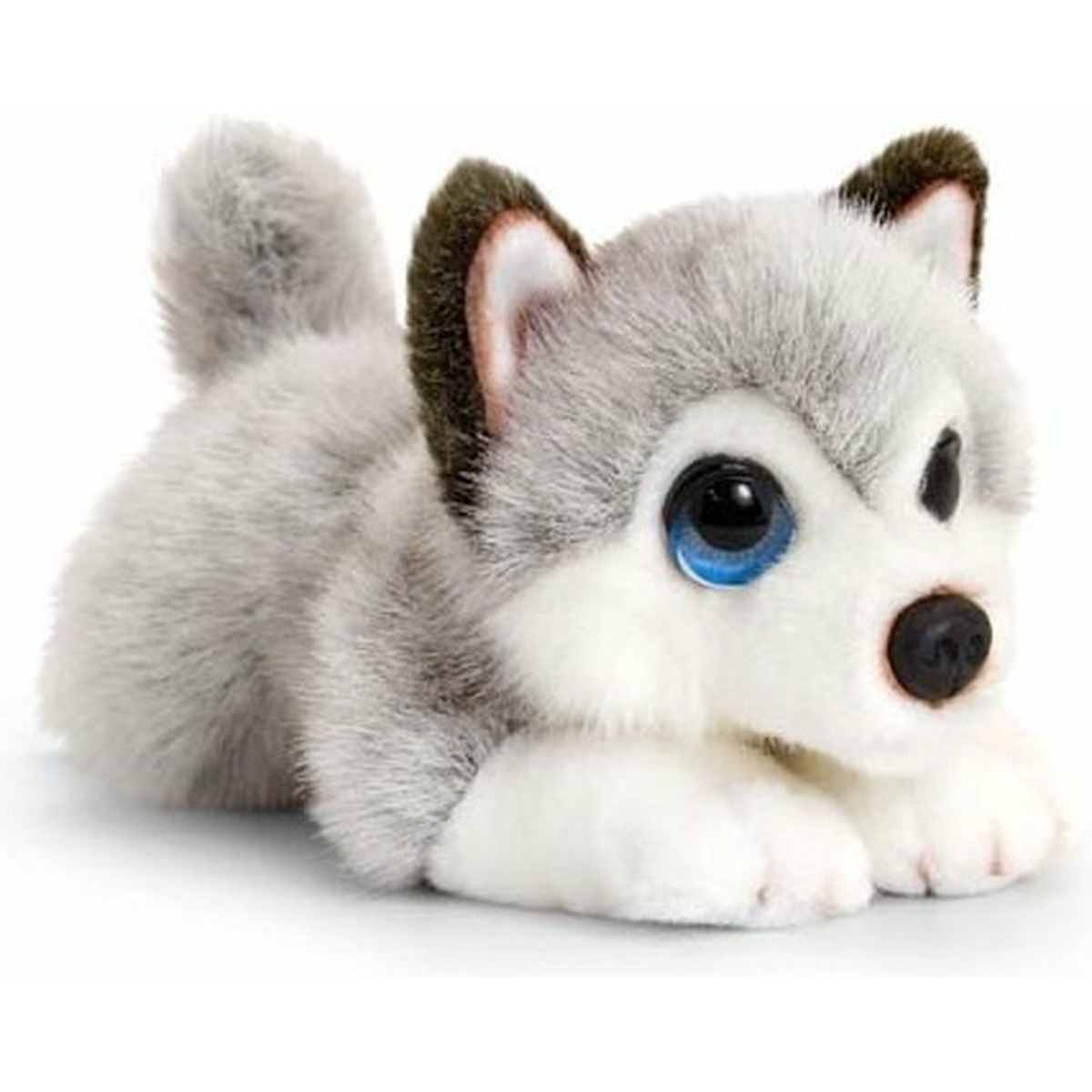 Keel Toys pluche grijs witte Husky honden knuffel 25 cm