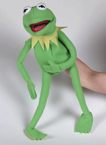 Gecomprimeerd pijn maandelijks Kermit de kikker handpop bestellen voor € 29.95 bij het Knuffelparadijs