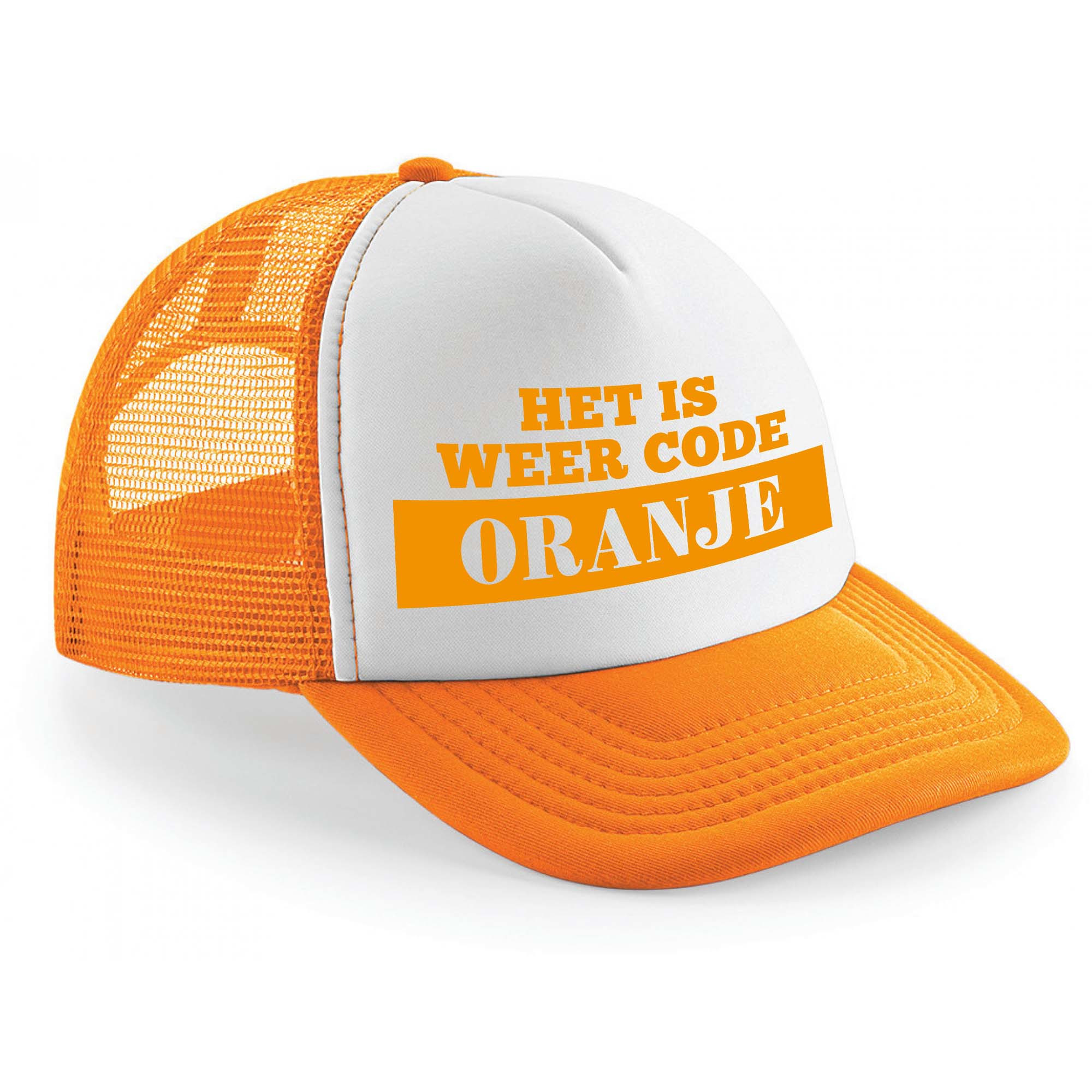 Koningsdag snapback cap code oranje oranje wit pet unisex