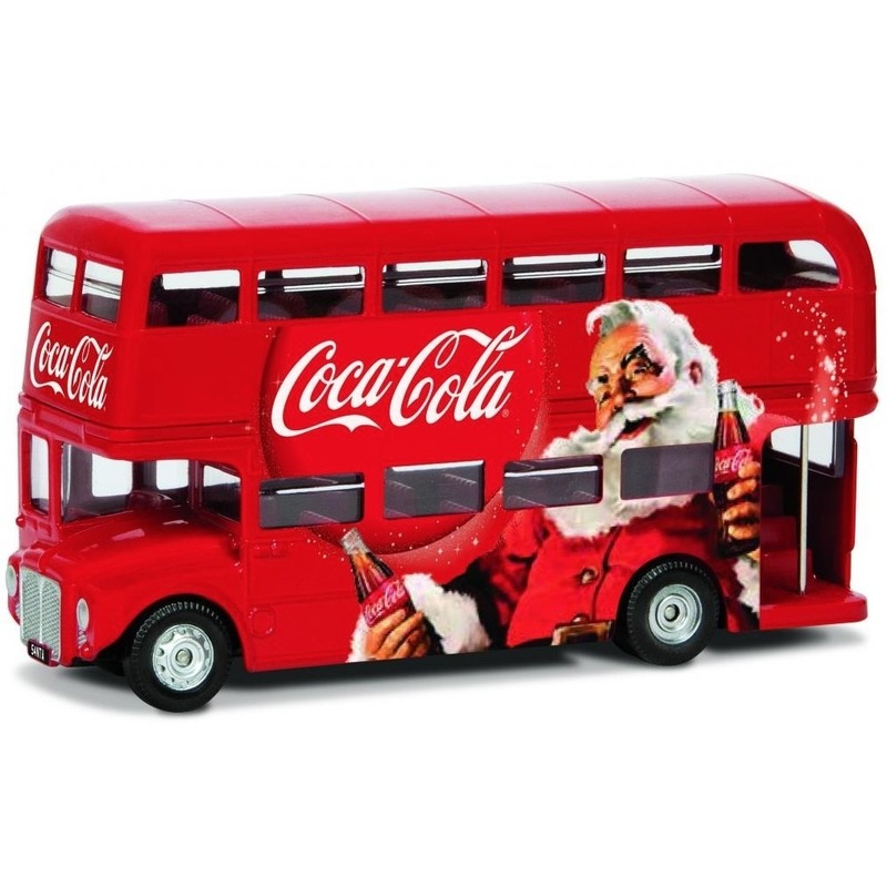 Modelauto Londen bus kerstmis 1:36