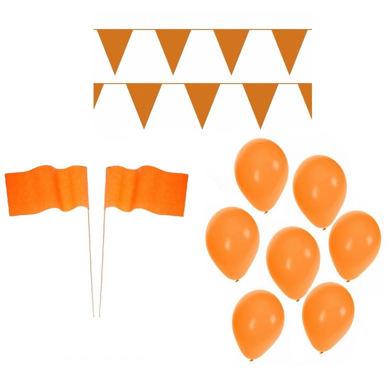 Oranje EK voetbal versiering feestartikelen feestpakket