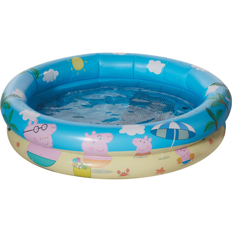 Peppa Pig/Big opblaasbaar zwembad babybadje 78 x 18 cm speelgoed