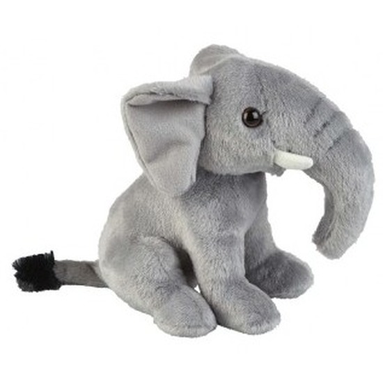 Lagere school Misbruik excuus Olifanten speelgoed artikelen olifant knuffelbeest grijs 18 cm bestellen  voor € 12.99 bij het Knuffelparadijs