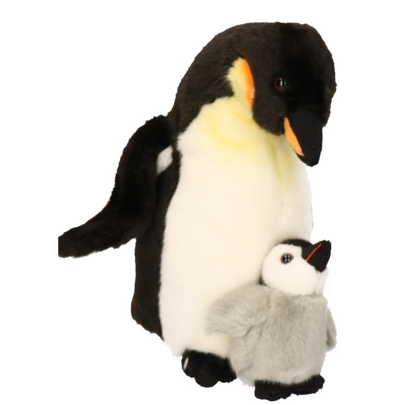 Een evenement leren Neem een ​​bad Pluche knuffel pinguin met jong 32 cm bestellen voor € 39.99 bij het  Knuffelparadijs
