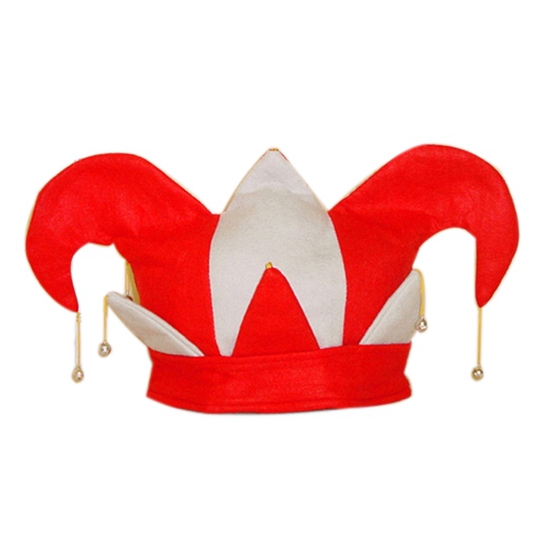 Gemengd Geruïneerd Nationaal Carnaval hoed hofnar 25 cm bestellen voor € 3.95 bij het Knuffelparadijs
