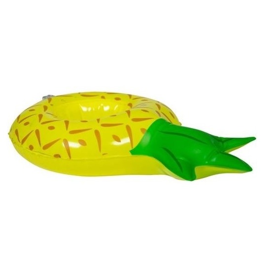 Poppen/knuffel opblaas zwemband ananas 27 cm
