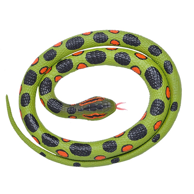 Rubberen speelgoed anaconda slang 117 cm