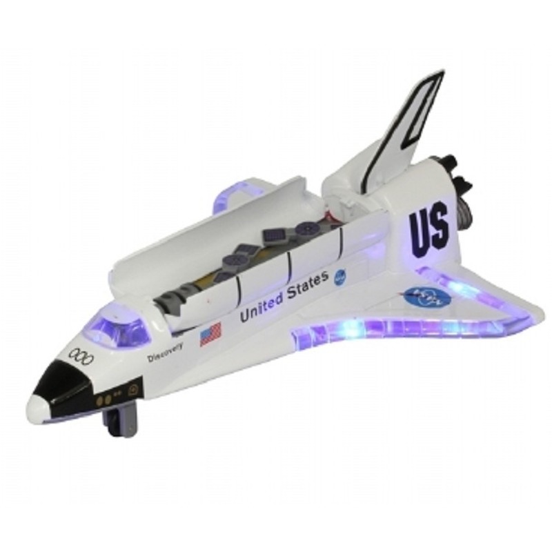 Speelgoed space shuttle met licht en geluid 19 cm
