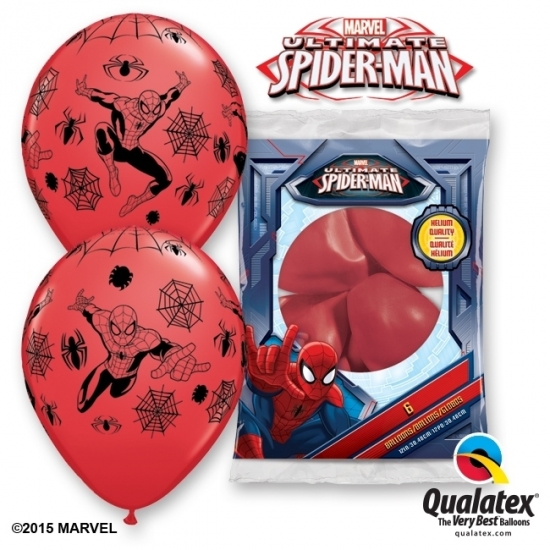 Verjaardag ballonnen van Spiderman 6x
