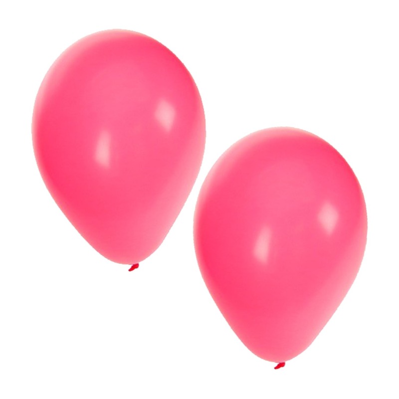 Versierings ballonnen roze, 100 st