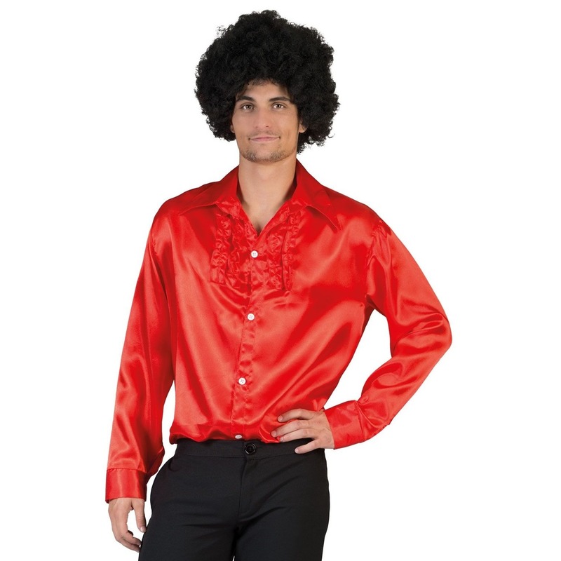 op tijd Zich voorstellen Uitbarsten Voordelige rode rouche blouse voor heren bestellen voor € 14.99 bij het  Knuffelparadijs
