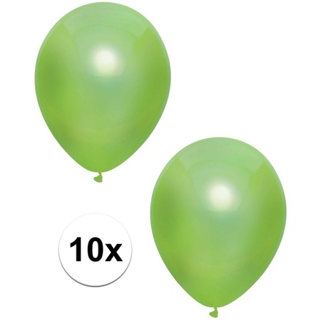 Avonturier blad Beperken 10x Lichtgroene metallic ballonnen 30 cm bestellen voor € 2.50 bij het  Knuffelparadijs