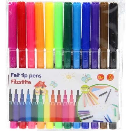 12x colored markers