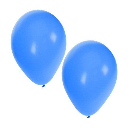 30x balloons blue and white