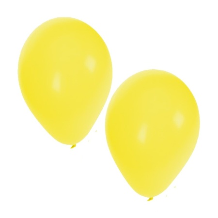 Party ballonnen oranje en geel