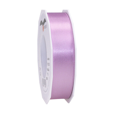 Luxery satin ribbon 2.5cm x 25m - black and lilac