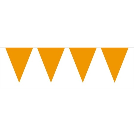 1x Mini vlaggenlijn / slinger  oranje 300 cm