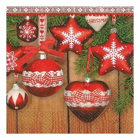 Mondstuk dok tussen 20x Kerst thema servetten 33 x 33 cm bestellen voor € 4.19 bij het  Knuffelparadijs