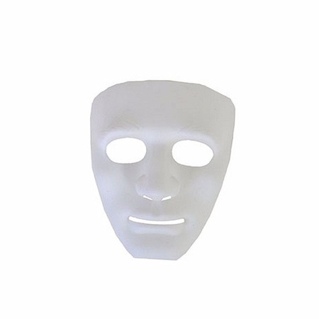 24 witte geesten maskers