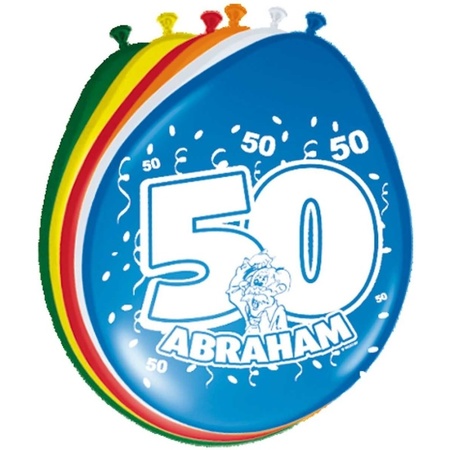 24x Balloons 50 years Abraham