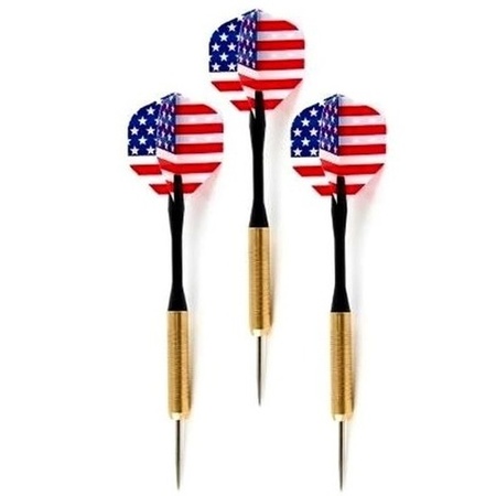 Darts arrows set USA flag 3x pieces
