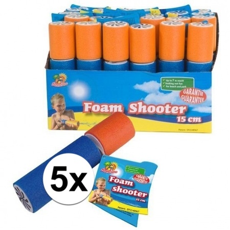 Hertog worstelen amusement 5x Speelgoed waterpistool van foam 15 cm bestellen voor € 14.95 bij het  Knuffelparadijs