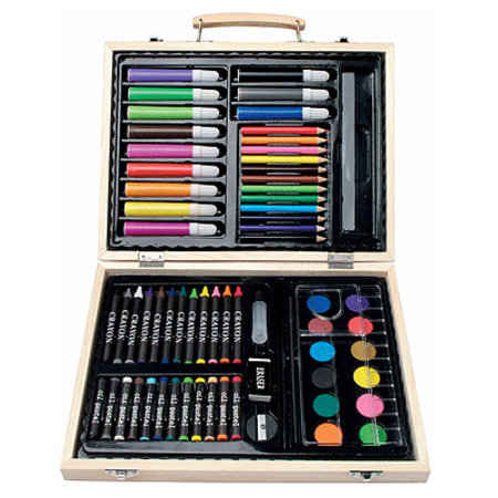 67-piece pencils set with dwaring book 50 pages