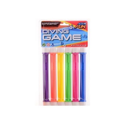 Diving sticks colored 6x pcs 20 cm