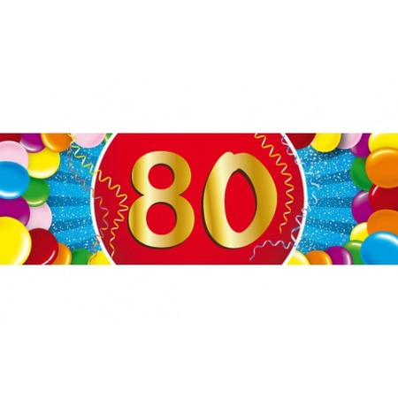 80 jarige feestversiering pakket