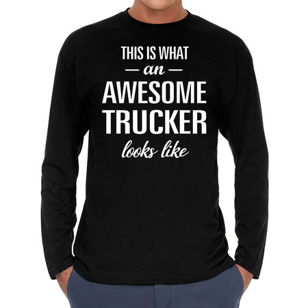 Theoretisch Bourgondië Gematigd Awesome trucker / vrachtwagenchauffeur cadeau t-shirt long sleev bestellen  voor € 17.34 bij het Knuffelparadijs