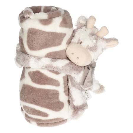 Baby/kids blanket with cow/bull cuddle toy