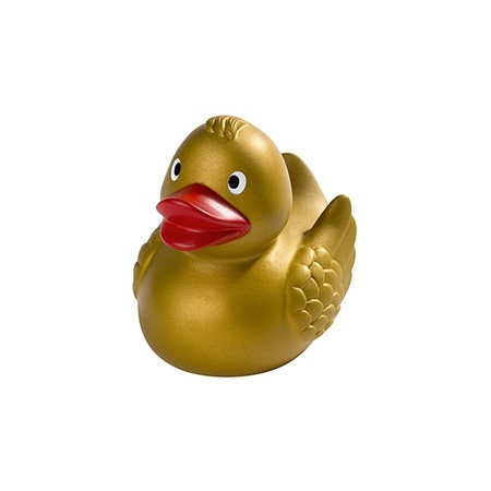 Bath ducks in gold 8 cm