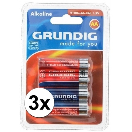 Batteries LR6 AA Grundig 12 pieces
