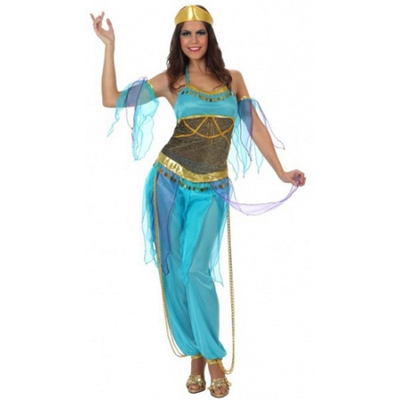 D.w.z textuur telegram Arabische danseres verkleedkleding blauw bestellen voor € 28.99 bij het  Knuffelparadijs
