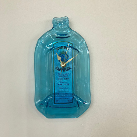 Wanddecoratie Bombay Sapphire Gin fles klok