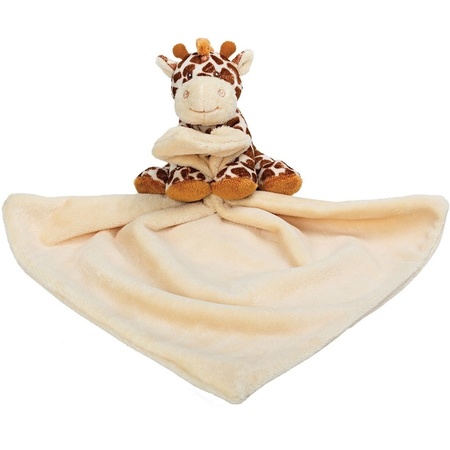 Brown giraffe comforter cuddle cloth 30 cm