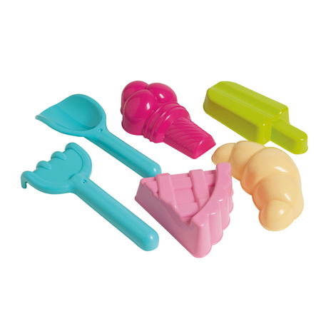 Toy sand molds sweet 6 pieces
