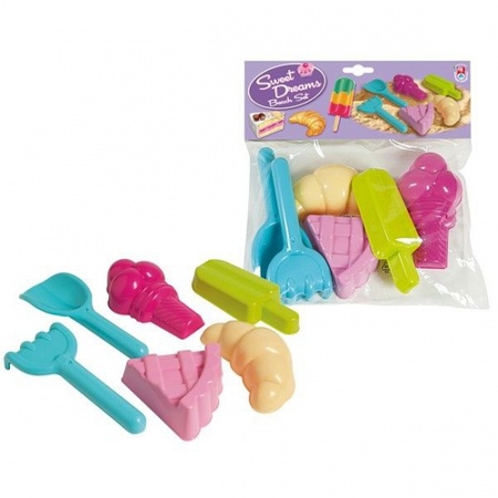 Toy sand molds sweet 6 pieces