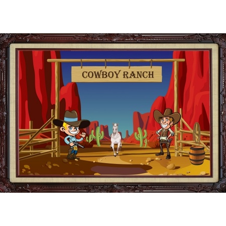 Cowboy ranch poster 59 x 42 cm