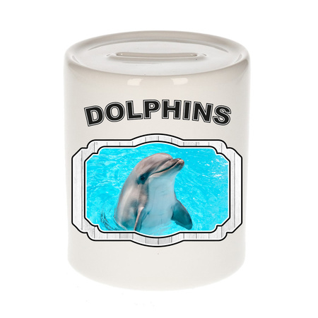 Animal dolphins money box white 300 ml