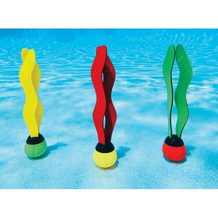 Duikringen/ballen zwembad speelgoed - 7-delig - verschillende kleuren - kunststof 