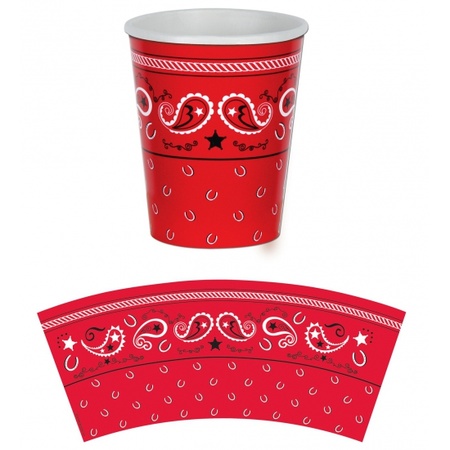Western handkerchief cups 8x pieces