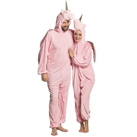 Andes Kiwi Brandewijn Eenhoorn dieren onesie/kostuum voor volwassenen roze bestellen voor € 39.99  bij het Knuffelparadijs