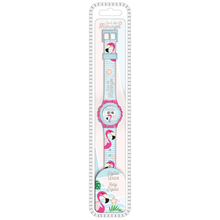 Flamingo digitaal horloge voor meisjes
