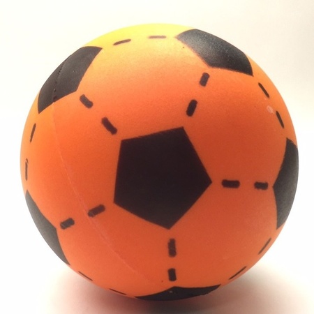 Foam soft voetbal oranje 20 cm